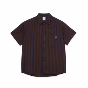 Polar Skate Co Mitchell Shirt (Purple/Chocolate)