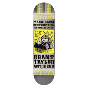 Skateboard Antihero Grant Taylor Maka Lassi Posse DBX Construction  8.5''