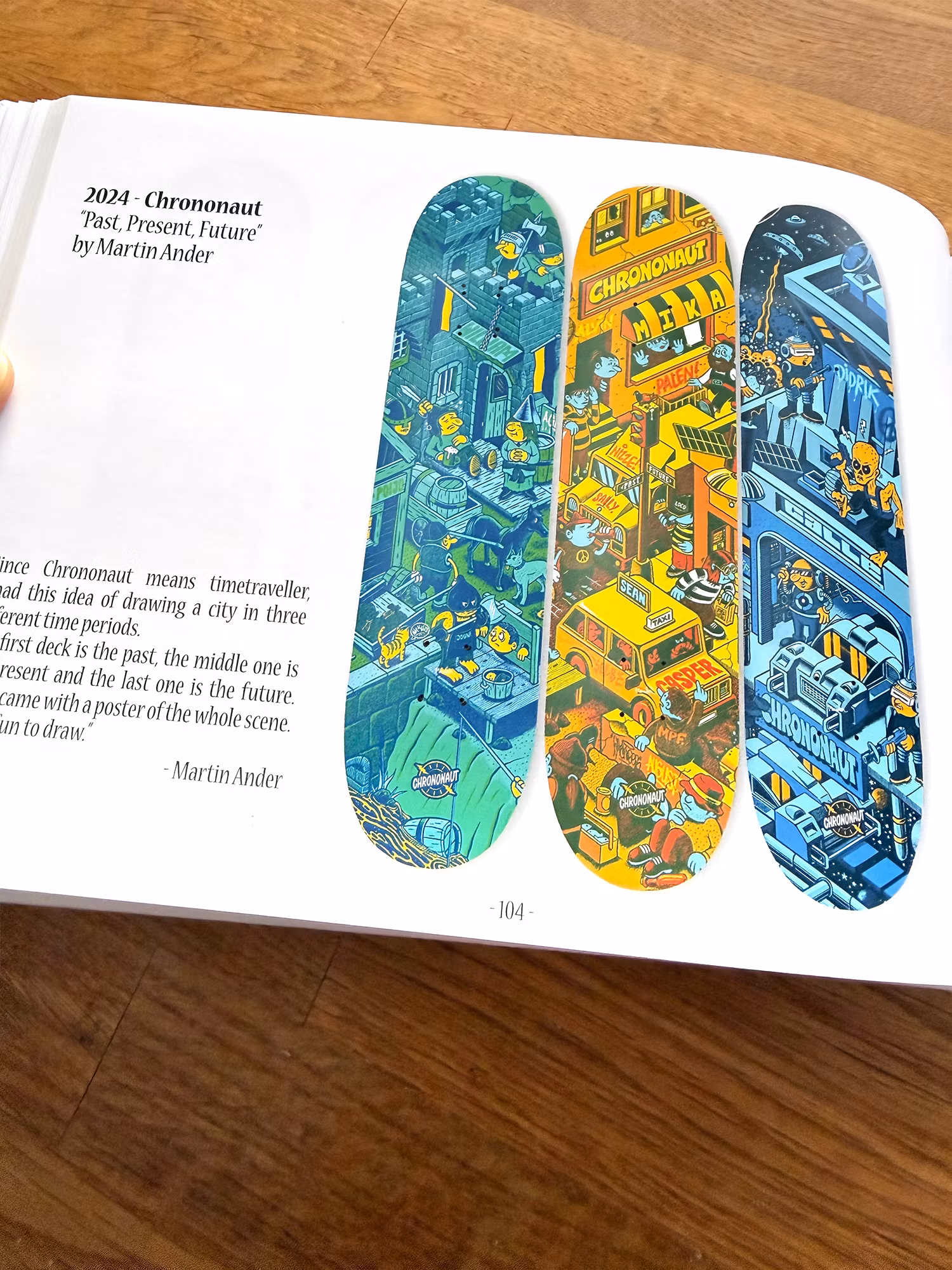 Skateboard Graphics Series 2 Book Featuring Chrononaut Mander time – Nordic Skateboard Supply