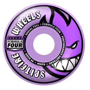 Spitfire Wheels Formula Four Radial Full 54mm 99a Lt Purple