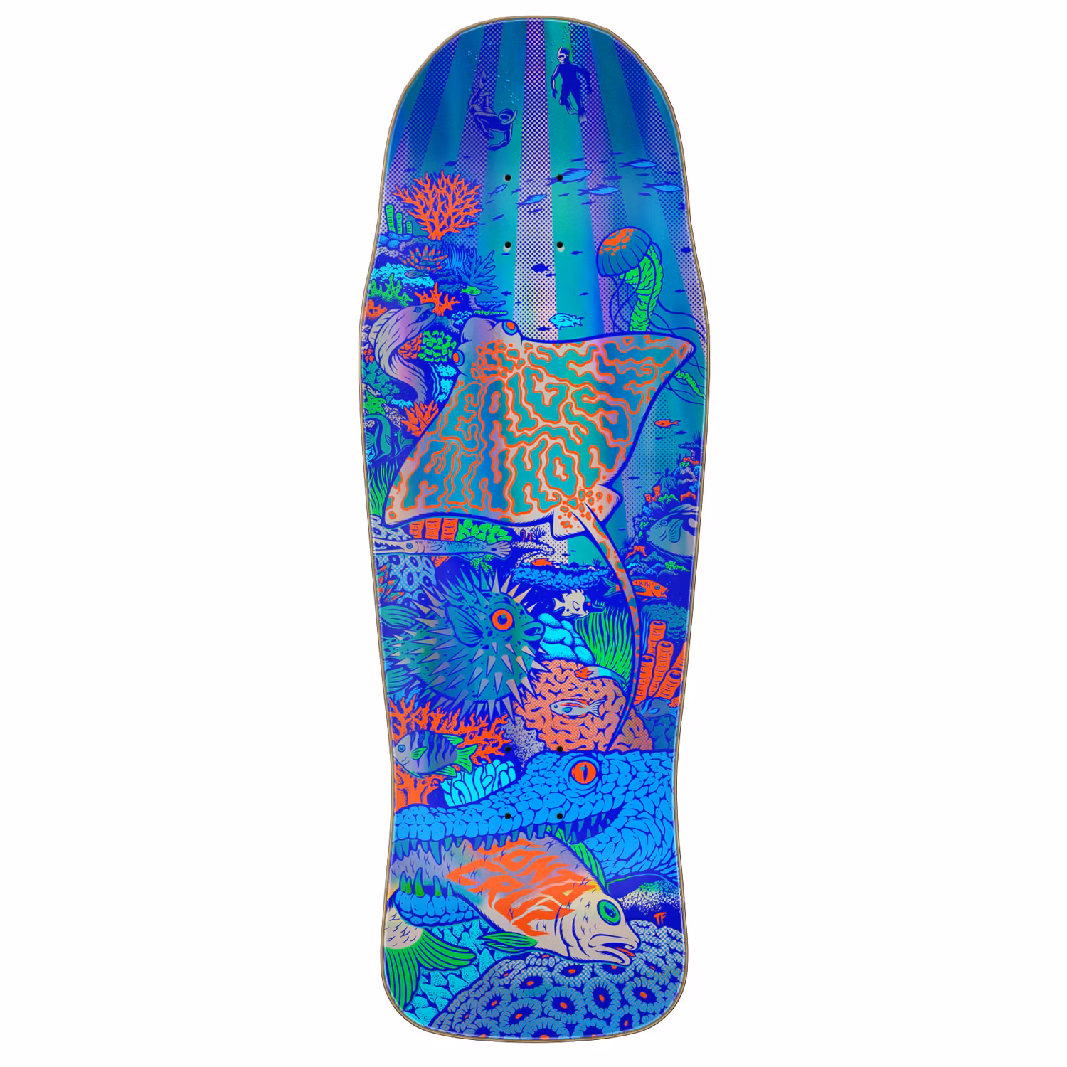 Santa Cruz Skateboard Erik Winkowski Aquatic Prismatic Foil 10.35 inch – Nordic Skateboard Supply