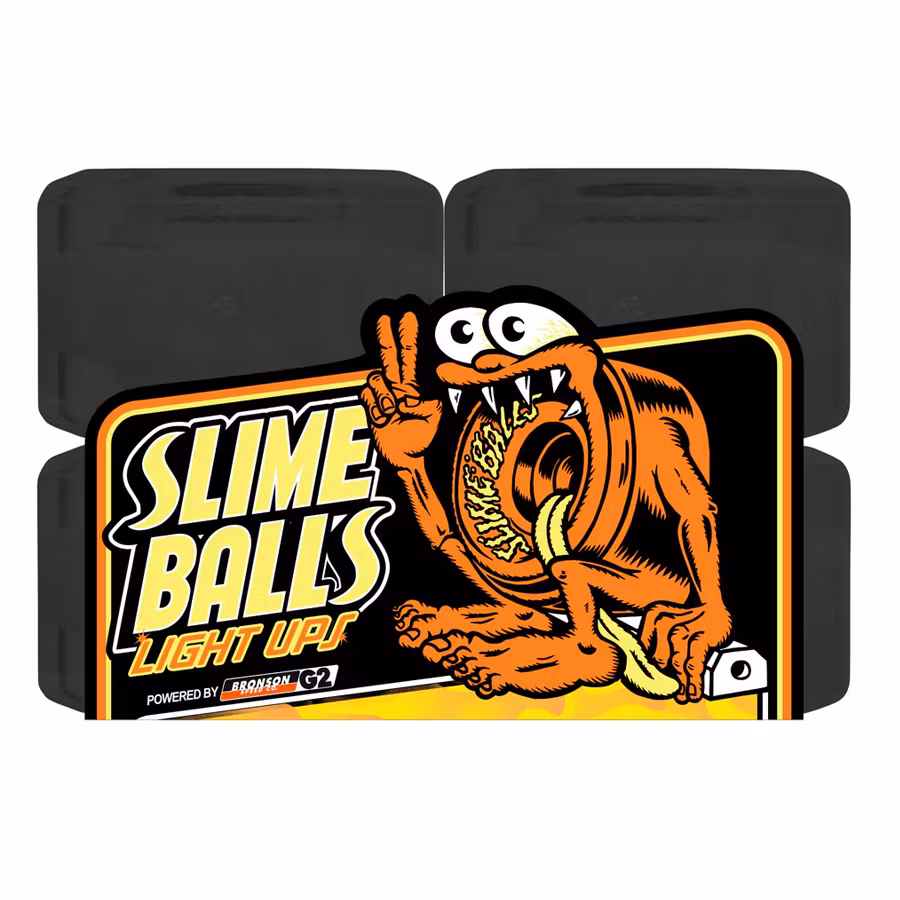Slime Balls Wheels Light Ups Flame Skateboard Wheels 78a 66mm packaging – Nordic Skateboard Supply