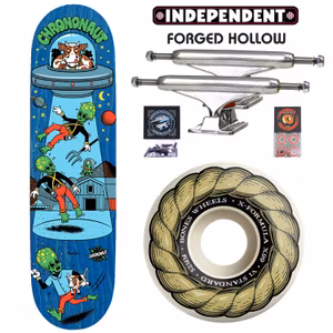 Pro Complete Chrononaut ''Moo Beam'' x Independent trucks x Bones X99