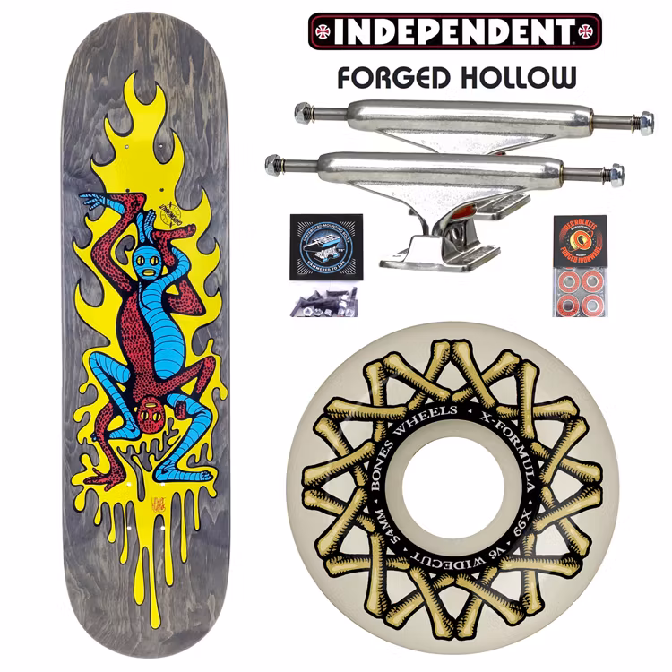 Chrononaut Lizard People Twin Tail Pro Complete Skateboard 54mm – Nordic Skateboard Supply