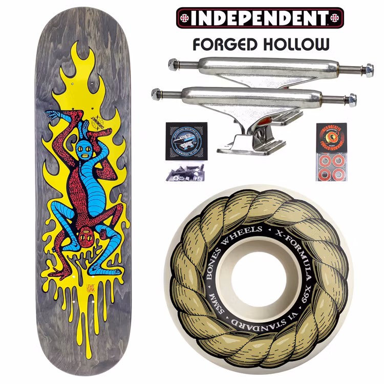 Chrononaut Lizard People Twin Tail Pro Complete Skateboard 53mm – Nordic Skateboard Supply
