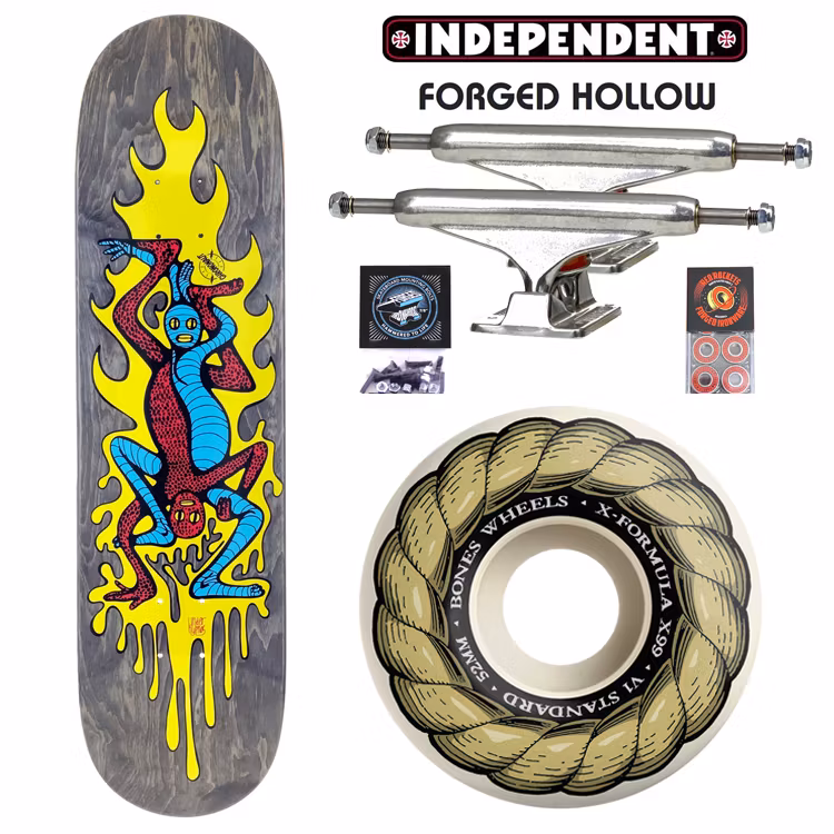 Chrononaut Lizard People Twin Tail Pro Complete Skateboard 52mm – Nordic Skateboard Supply