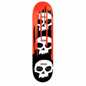 Skateboard Zero 3 Skull Blood Black 8,5''