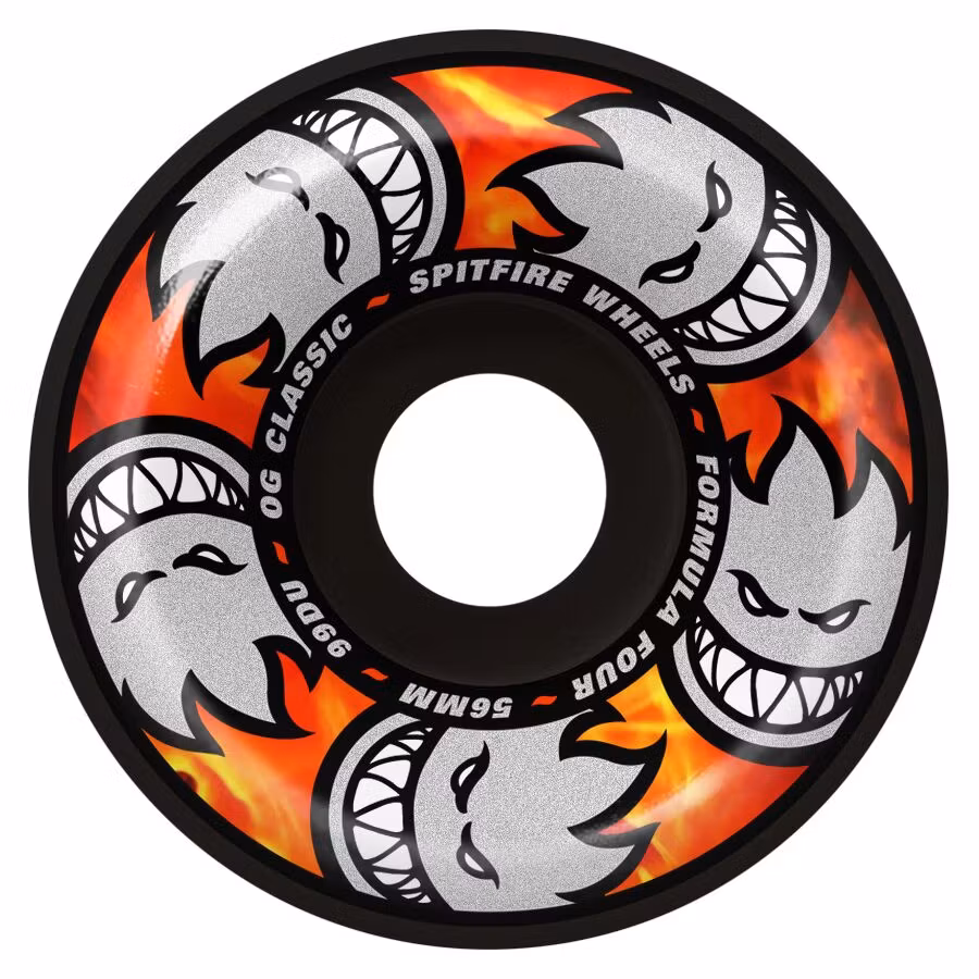 Spitfire Wheels Formula Four OG Classic Multiball Skateboard Wheels 99a 56mm Black – Nordic Skateboard Supply