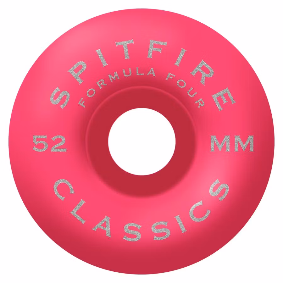 Spitfire Wheels Formula Four Classic Skateboard Wheels 99a 52mm Floral Pink – Nordic Skateboard Supply