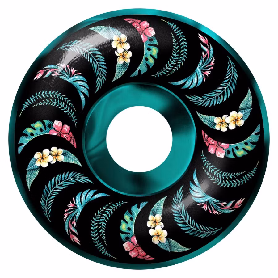 Spitfire Wheels Formula Four Classic Skateboard Wheels 99a 53mm Teal Black Swirl front – Nordic Skateboard Supply