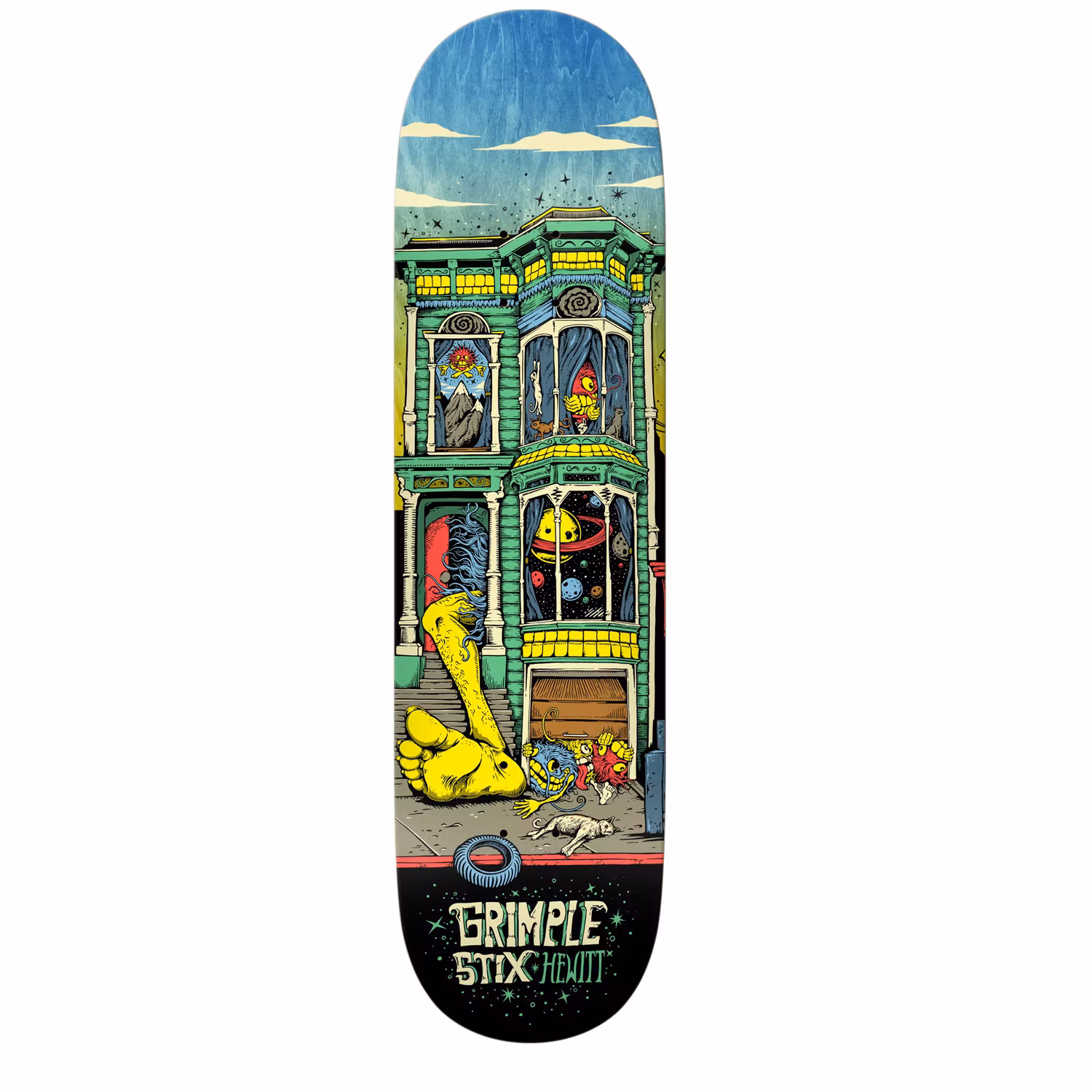 Antihero Skateboards Peter Hewitt Grimple Stix Victorians skateboard 8.5 inch – Nordic Skateboard Supply