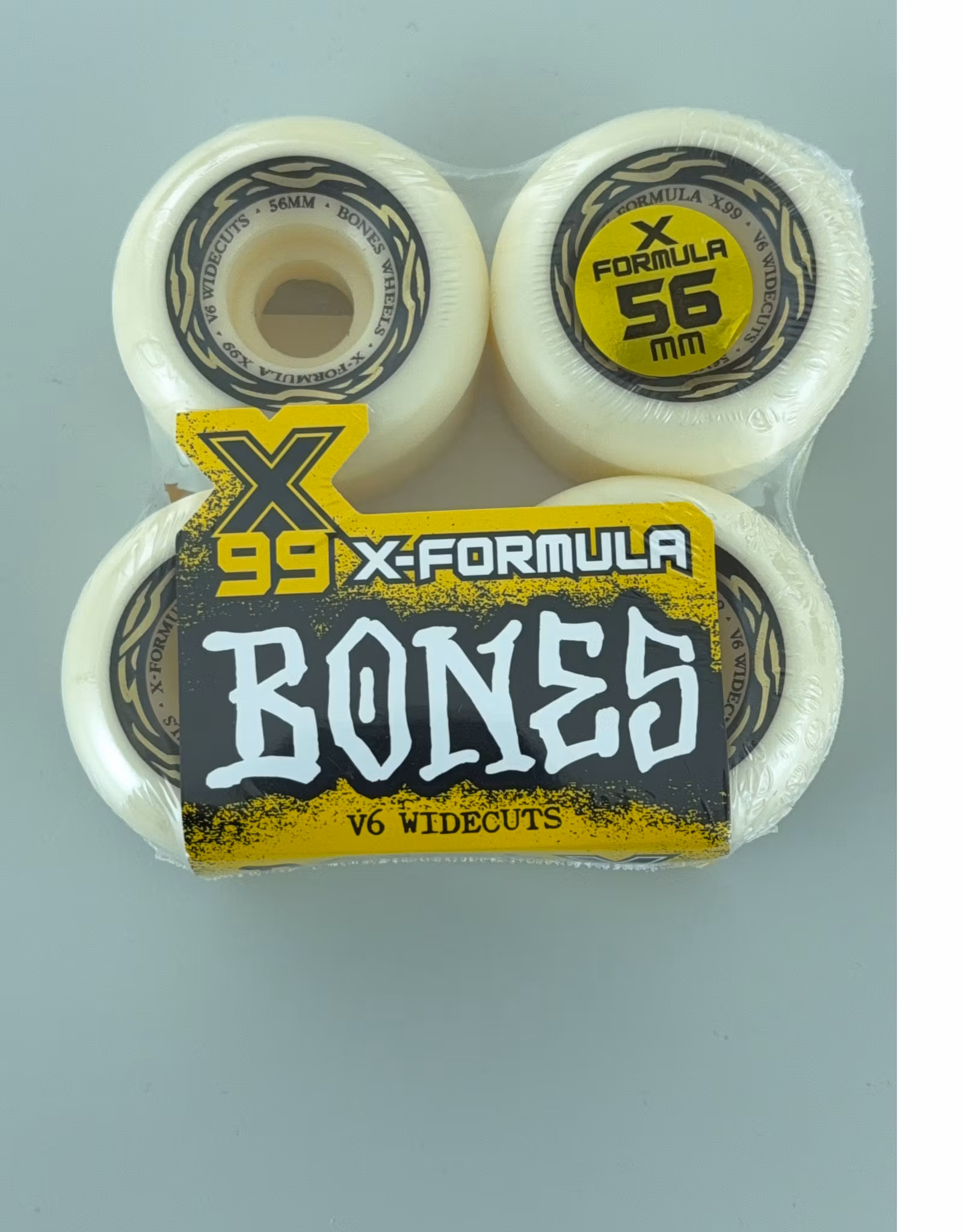 Bones Wheels X Formula Widecuts V6 Skateboard Wheels 99a 54mm packaging – Nordic Skateboard Supply