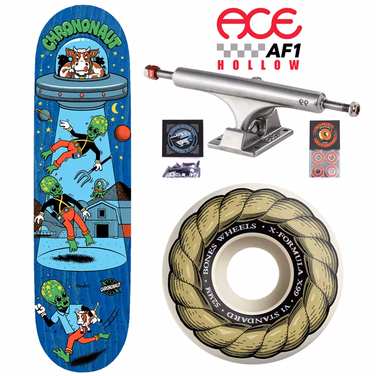 Chrononaut Moo Beam ACE Trucks Pro Complete Skateboard 52mm – Nordic Skateboard Supply