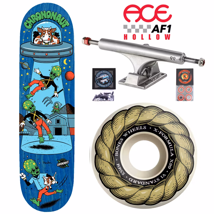 Chrononaut Moo Beam ACE Trucks Pro Complete Skateboard 53mm – Nordic Skateboard Supply