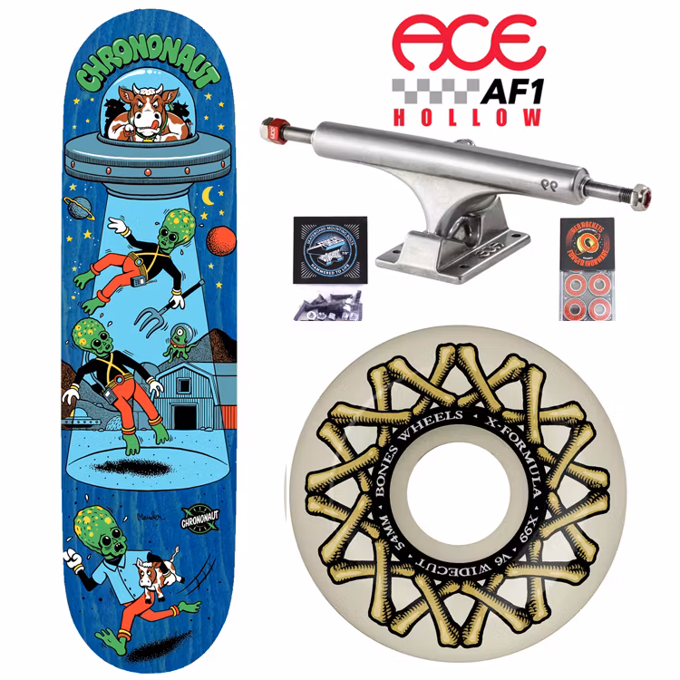 Chrononaut Moo Beam ACE Trucks Pro Complete Skateboard 54mm – Nordic Skateboard Supply