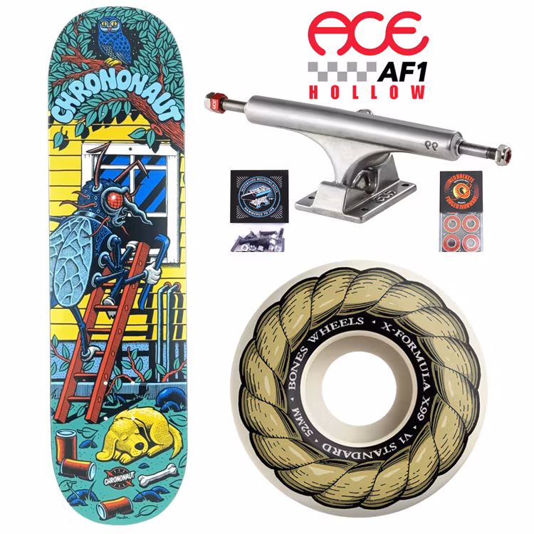 Chrononaut Bug Stair Pro ACE Trucks Complete Skateboard 52mm – Nordic Skateboard Supply