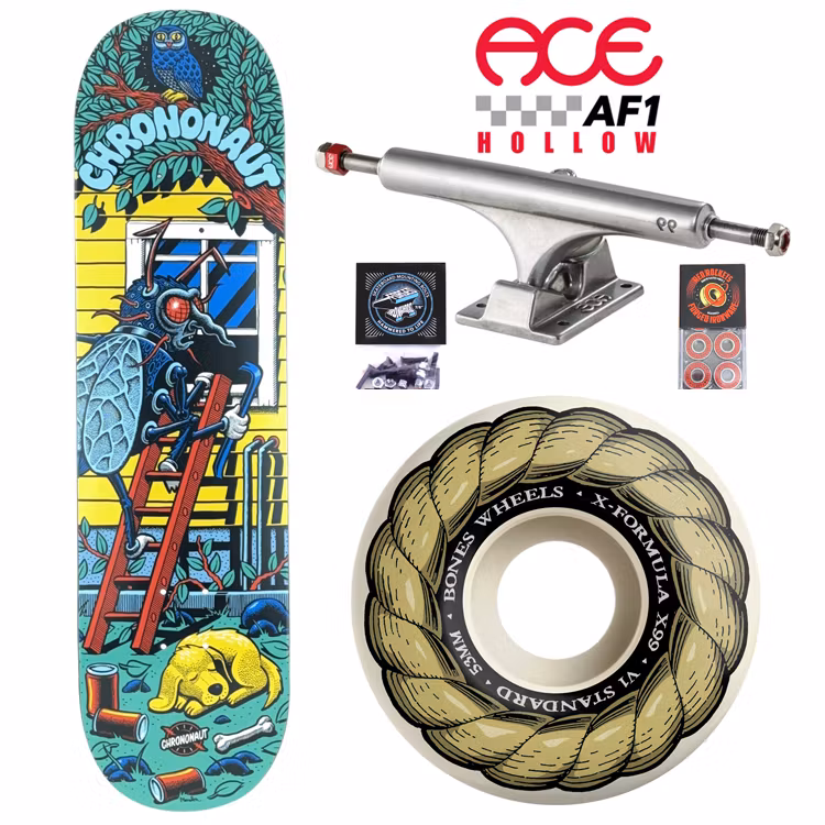 Chrononaut Bug Stair Pro ACE Trucks Complete Skateboard 53mm – Nordic Skateboard Supply