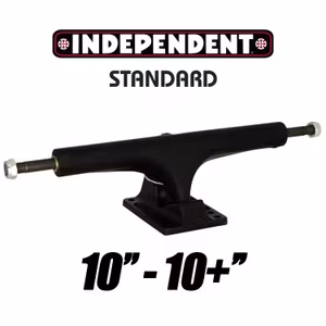 Independent 215 Standard Polished Skateboard Trucks 10'' Black