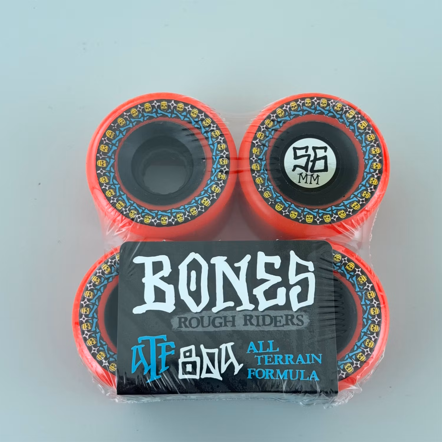 Bones ATF All Terrain Formula Eternal Flame Rough Riders Skateboard Wheels 80a 56mm red packaging – Nordic Skateboard Supply