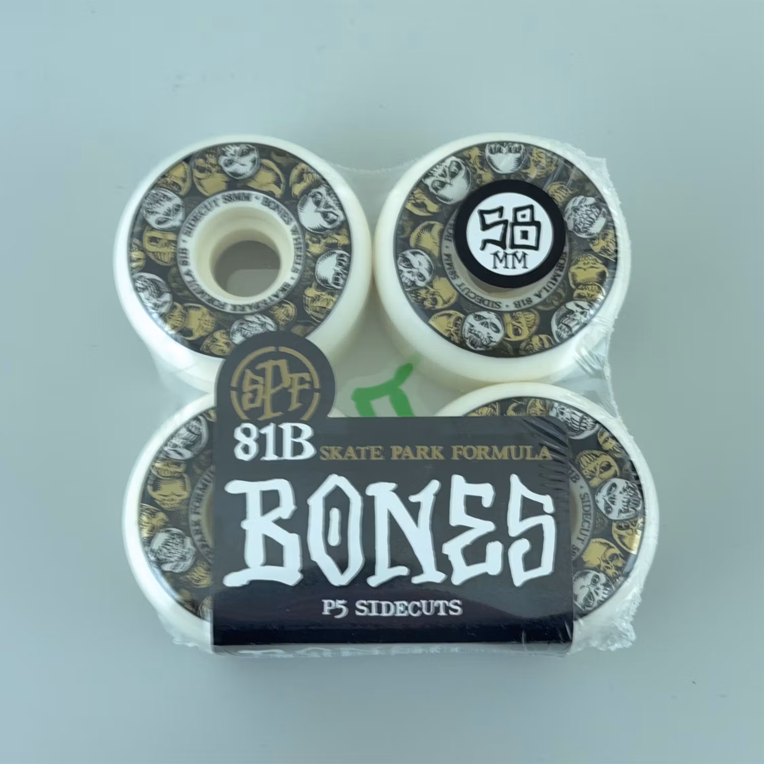 Bones SPF Skatepark Formula P5 sidecut Skateboard Wheels  81Ab 58mm packaging – Nordic Skateboard Supply