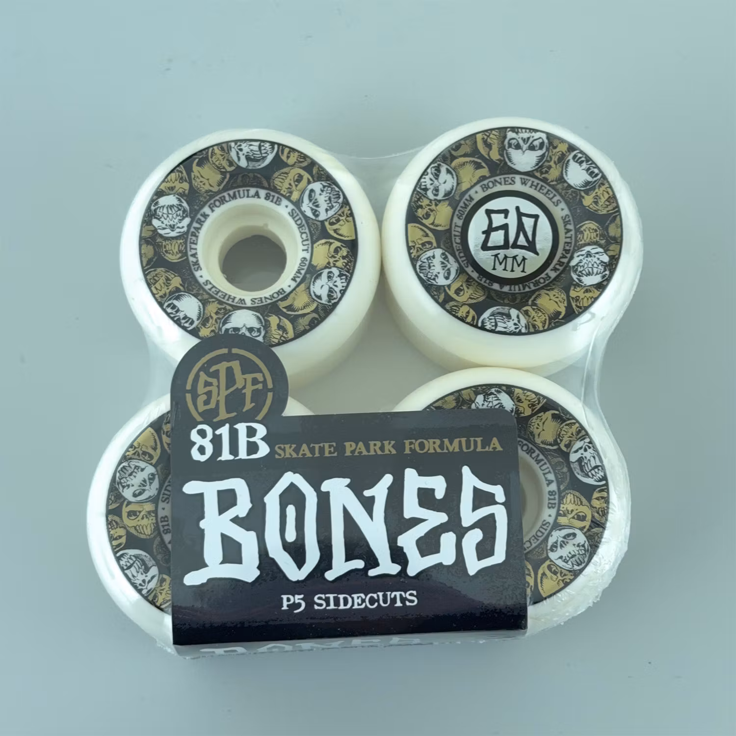 Bones SPF Skatepark Formula P5 sidecut Skateboard Wheels 81Ab 60mm packaging – Nordic Skateboard Supply