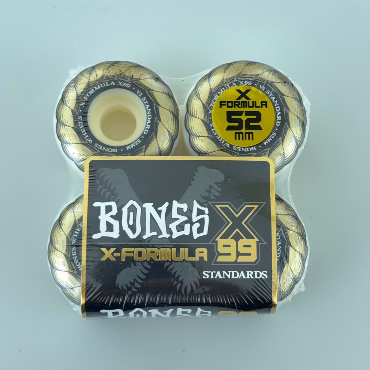 Bones Wheels X Formula XF Standard V1 Skateboard Wheels 99a 52mm packaging – Nordic Skateboard Supply