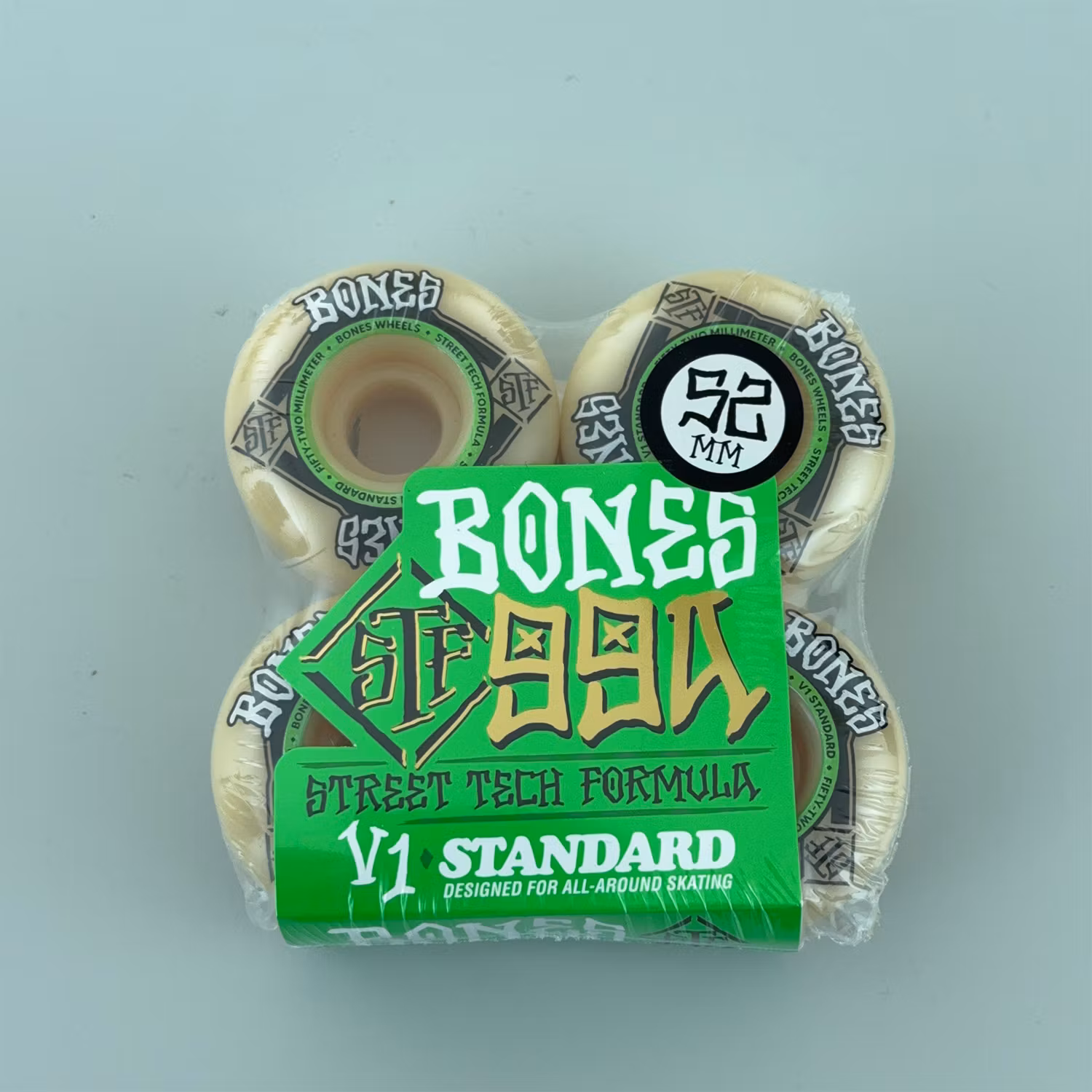 Bones STF Street Tech Formula Standard V1 Skateboard Wheels 99a 52mm packaging – Nordic Skateboard Supply
