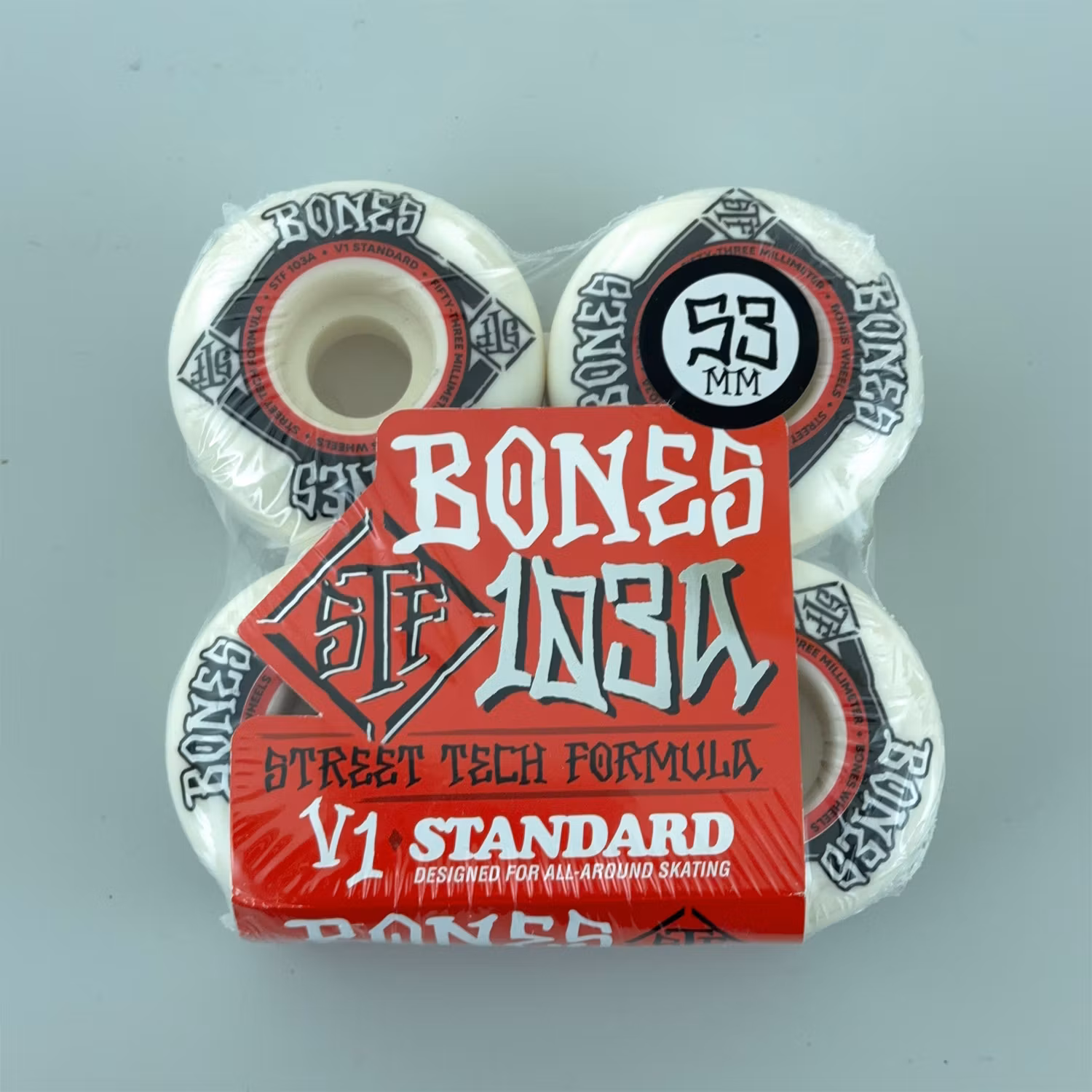 Bones STF Street Tech Formula Standard V1 Skateboard Wheels 103a 53mm packaging – Nordic Skateboard Supply