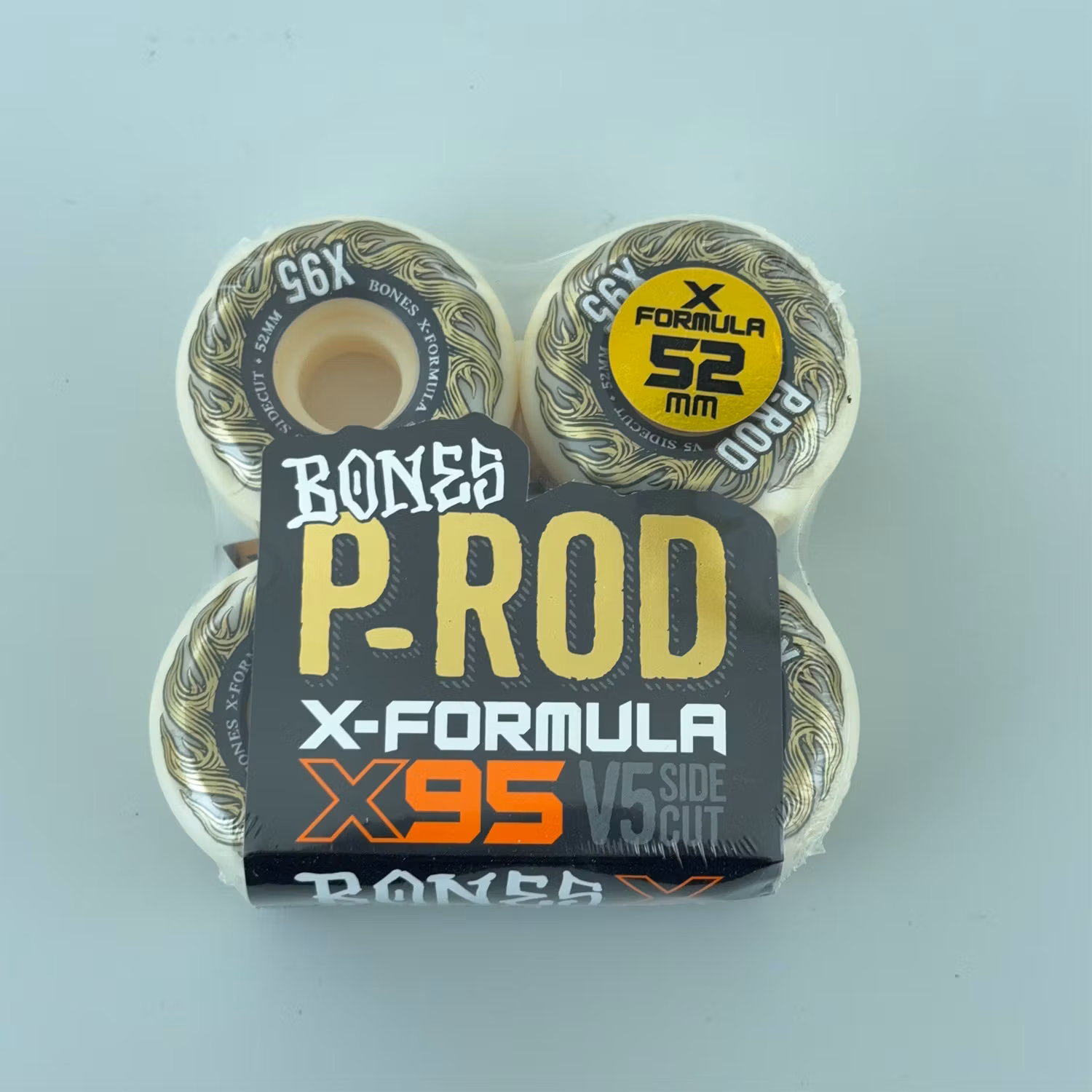 Bones Wheels X Formula Paul Rodriguez V5 Sidecut Skateboard Wheels 95a 52mm packaging – Nordic Skateboard Supply