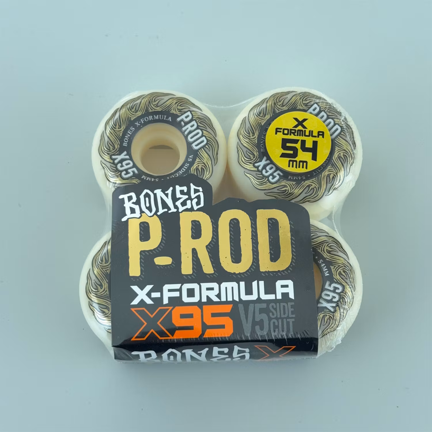 Bones Wheels X Formula Paul Rodriguez V5 Sidecut Skateboard Wheels 95a 54mm packaging – Nordic Skateboard Supply