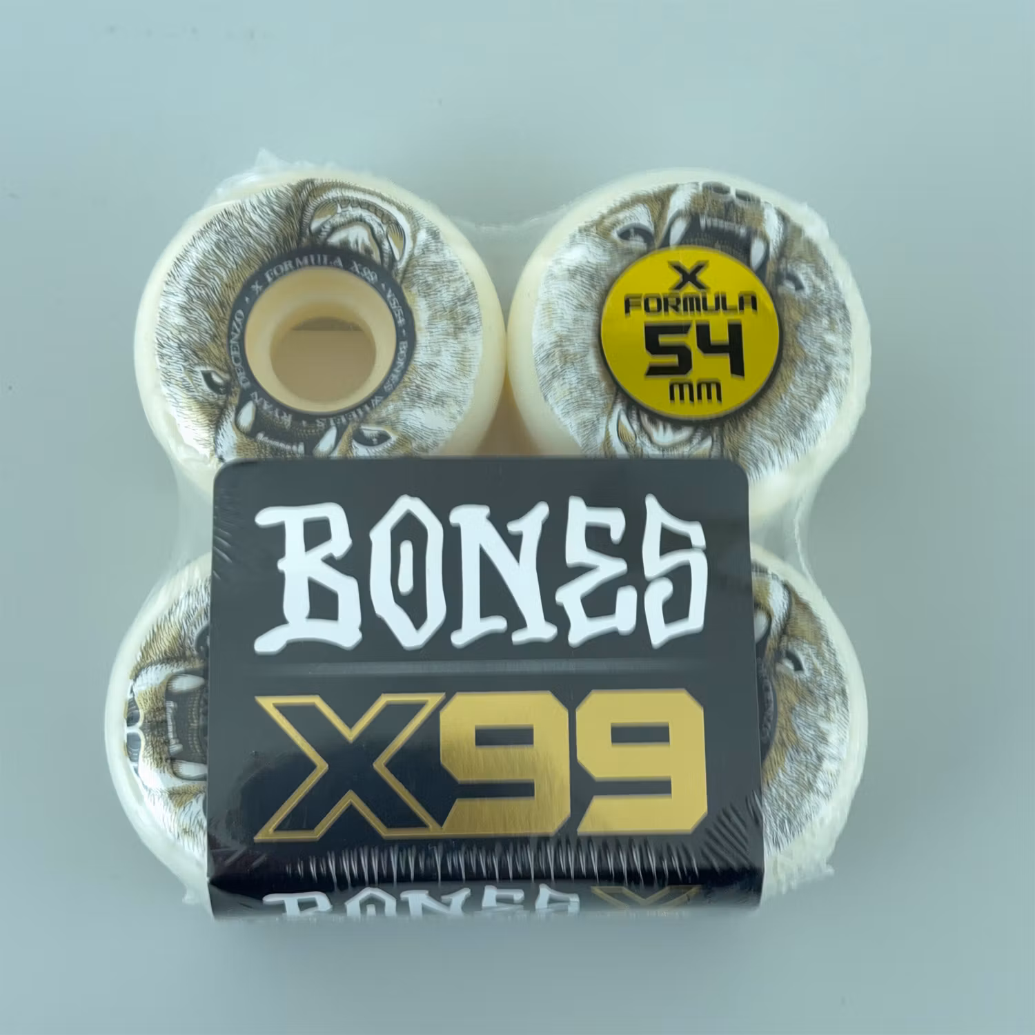 Bones Wheels X Formula Decenzo Bear Grills V5 Skateboard Wheels 99a 54mm packaging – Nordic Skateboard Supply
