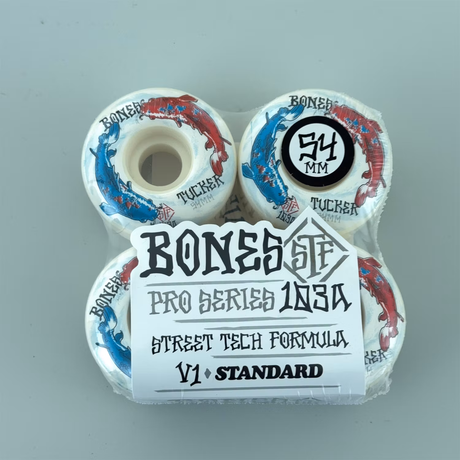 Bones STF Street Tech Formula Nick Tucker V1 Wide Skateboard Wheels White 103a 54mm packaging – Nordic Skateboard Supply