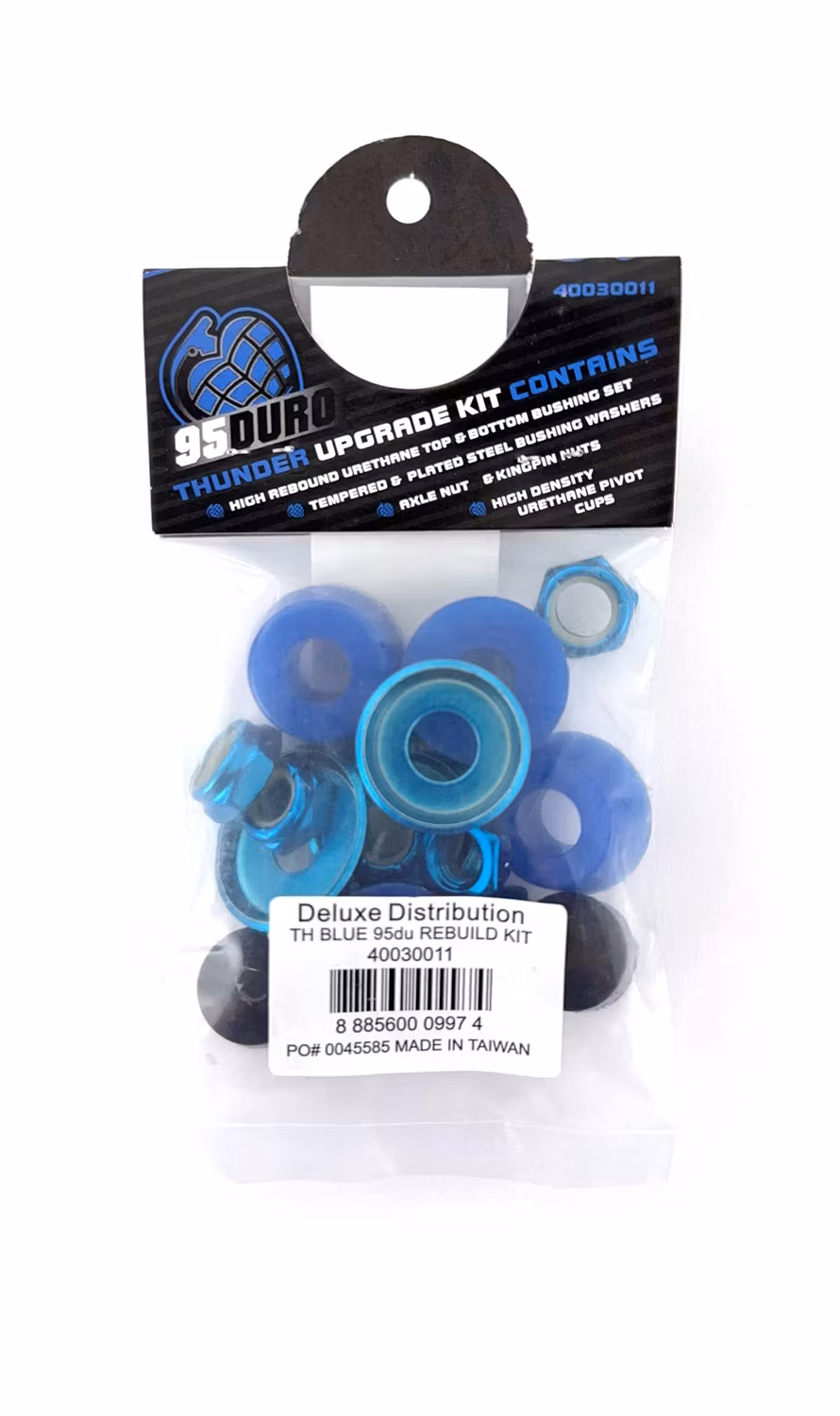 Thunder Trucks Rebuild Kit Skateboard Truck 95a blue packaging – Nordic Skateboard Supply