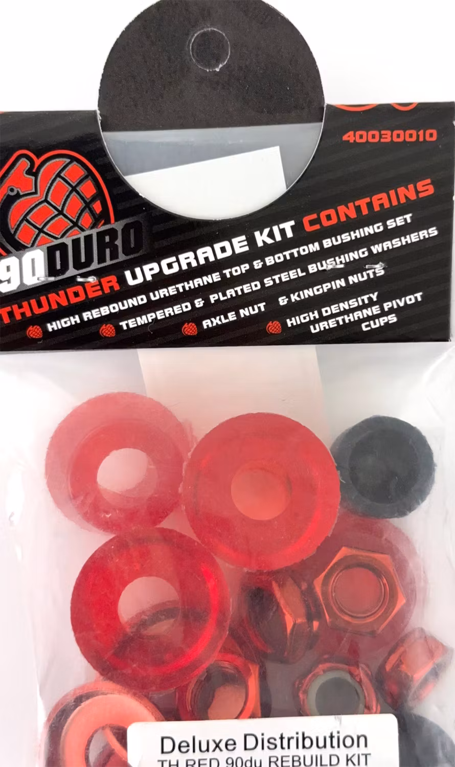 Thunder Trucks Rebuild Kit Skateboard Truck 90a red contents – Nordic Skateboard Supply