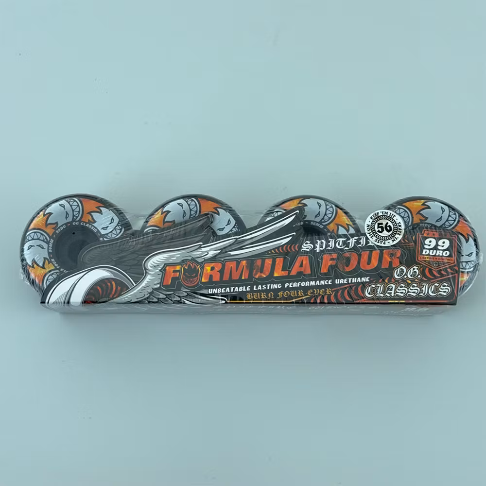 Spitfire Wheels Formula Four OG Classic Multiball Skateboard Wheels 99a 56mm Black packaging – Nordic Skateboard Supply