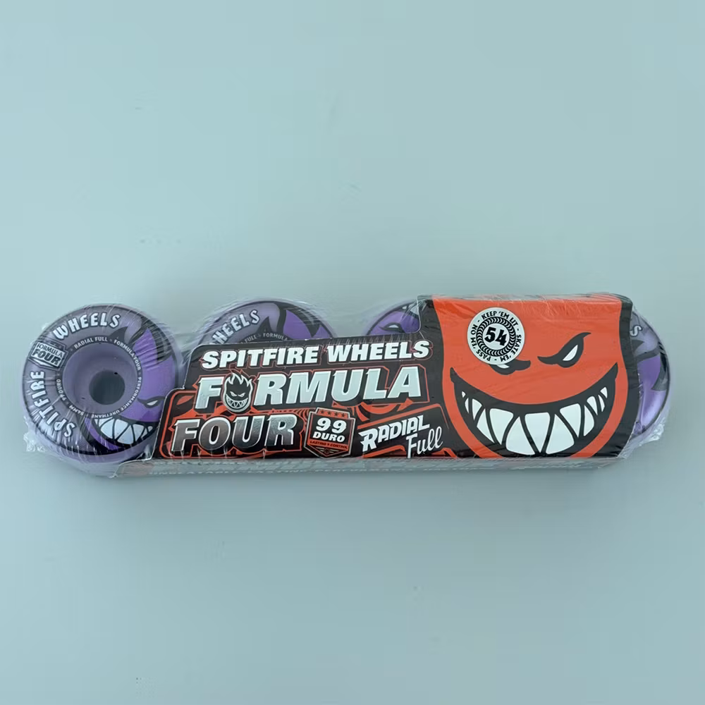Spitfire Wheels Formula Four Radial Full Skateboard Wheels 99a 54mm Lt Purple packaging – Nordic Skateboard Supply