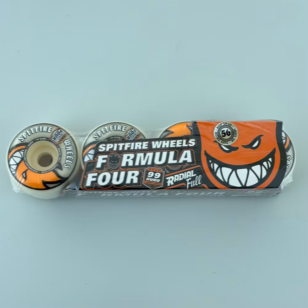 Spitfire Wheels Formula Four Radial Full Skateboard Wheels 99a 56mm packaging – Nordic Skateboard Supply