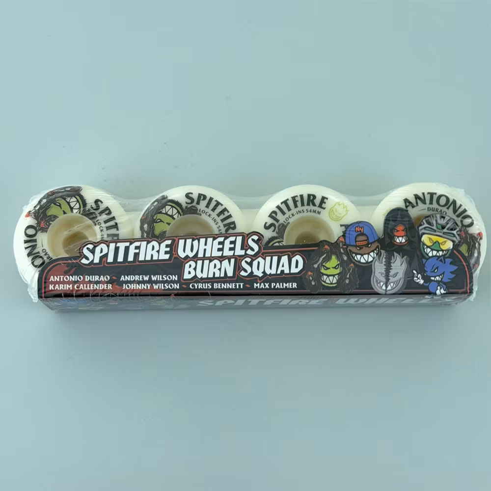 Spitfire Wheels Formula Four Durao Lockin Skateboard Wheels 99a 54mm packaging – Nordic Skateboard Supply