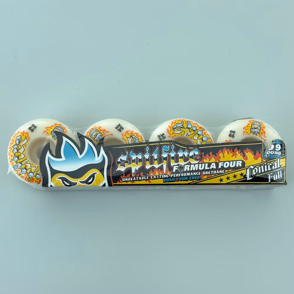 Spitfire Wheels Formula Four Conical Full Chrome Venom Skateboard Wheels 99a 54mm packaging – Nordic Skateboard Supply