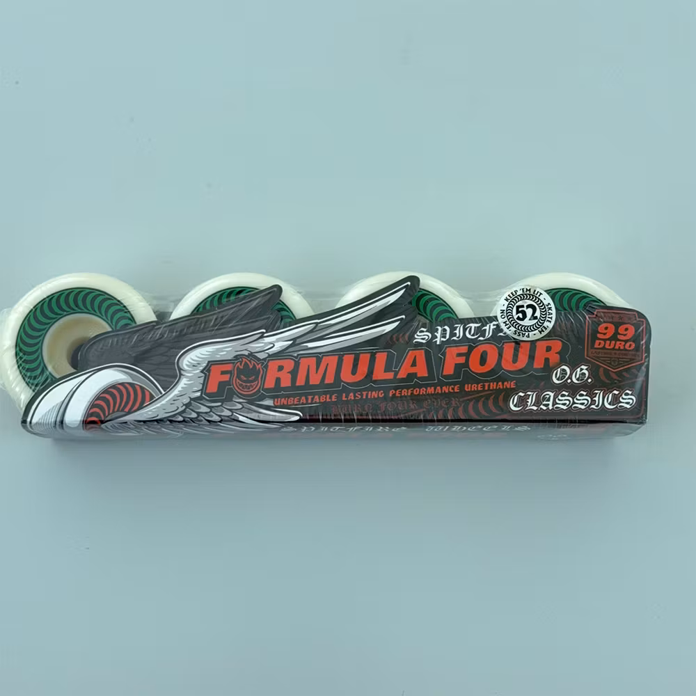 Spitfire Wheels Formula Four OG Classic Skateboard Wheels 99a 52mm packaging – Nordic Skateboard Supply