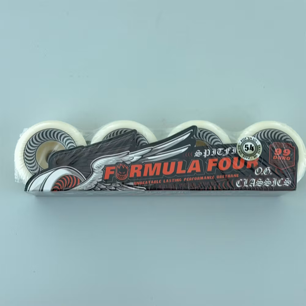 Spitfire Wheels Formula Four OG Classic Skateboard Wheels 99a 54mm packaging – Nordic Skateboard Supply