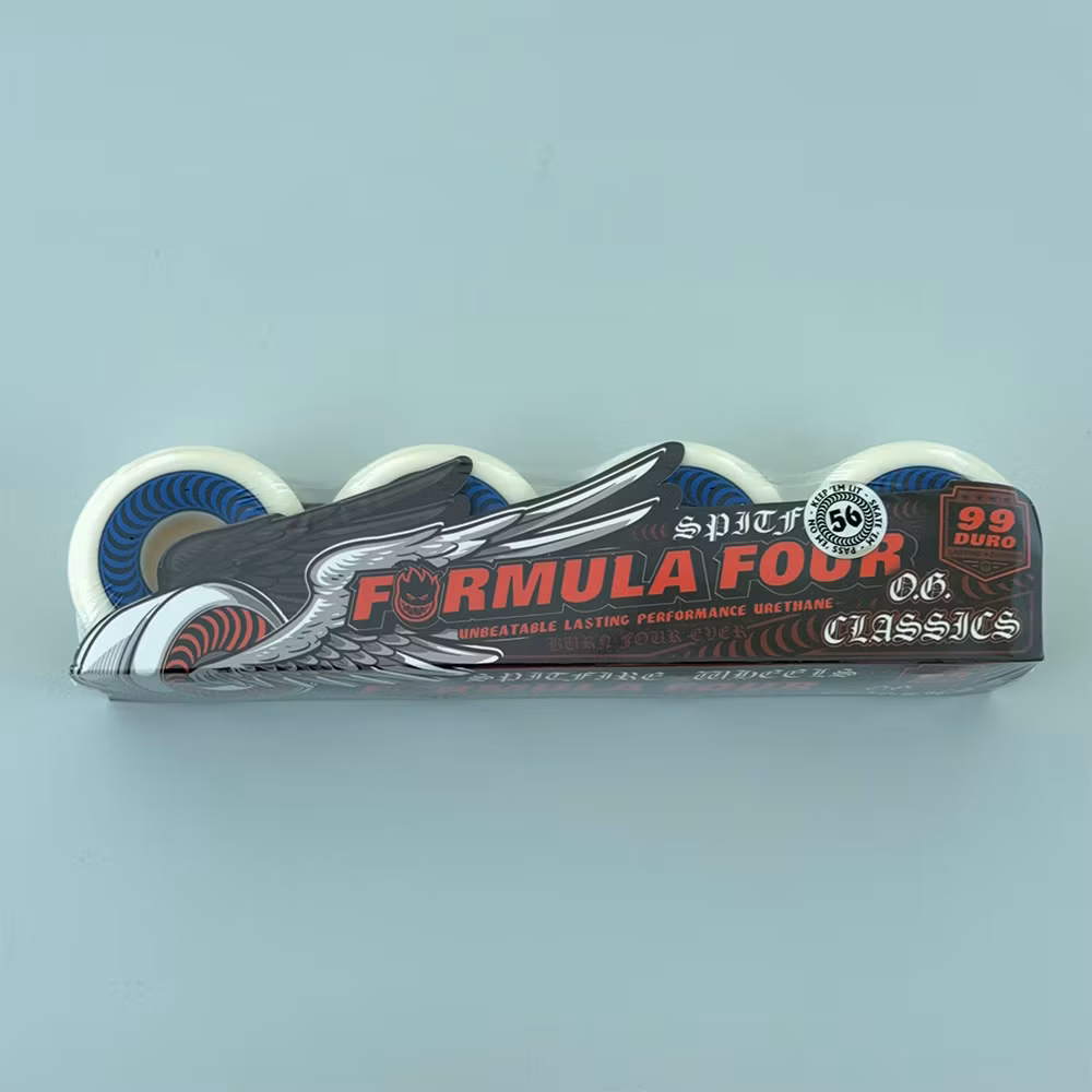 Spitfire Wheels Formula Four OG Classic Skateboard Wheels 99a 56mm packaging – Nordic Skateboard Supply