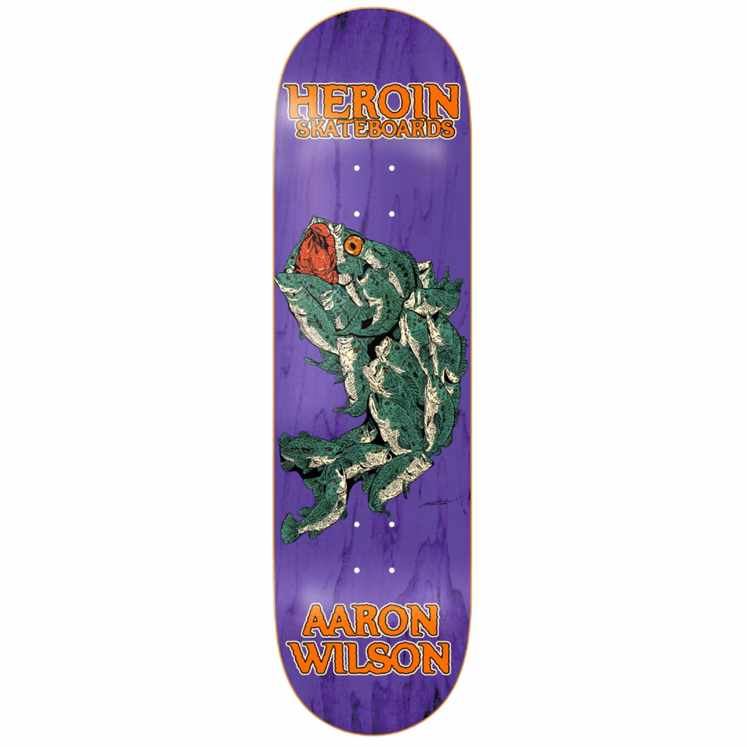 Heroin Skateboards Aaron Wilson Fish 8.75 inch - Nordic Skateboard Supply