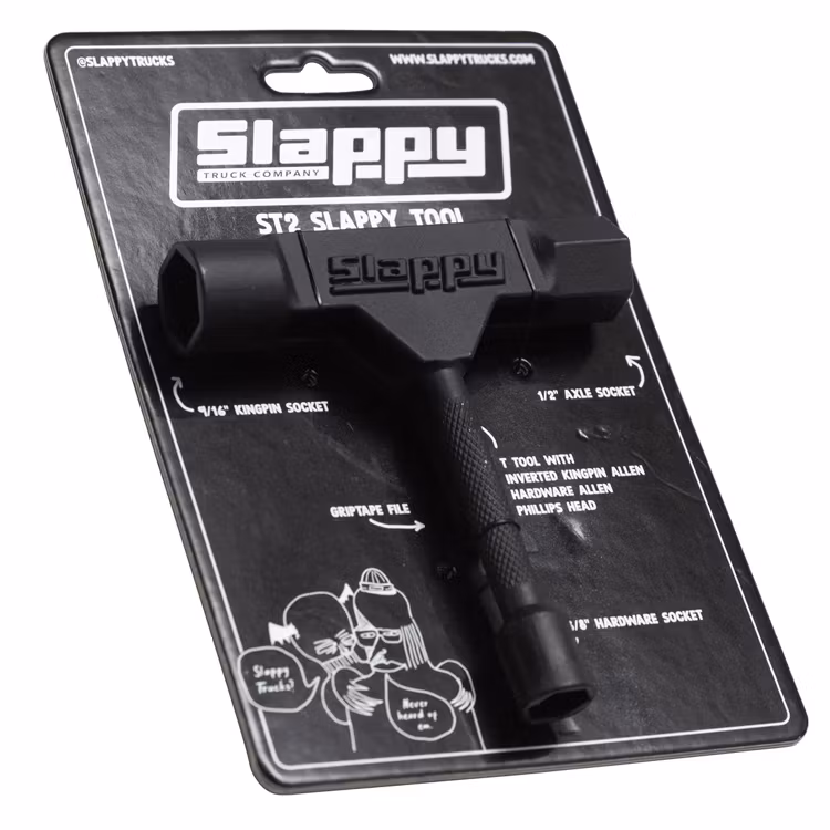 Slappy Trucks ST2 Metal Skateboard Tool black packaging – Nordic Skateboard Supply