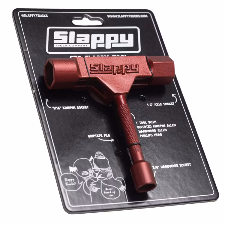 Slappy Trucks ST2 Metal Skateboard Tool red packaging – Nordic Skateboard Supply