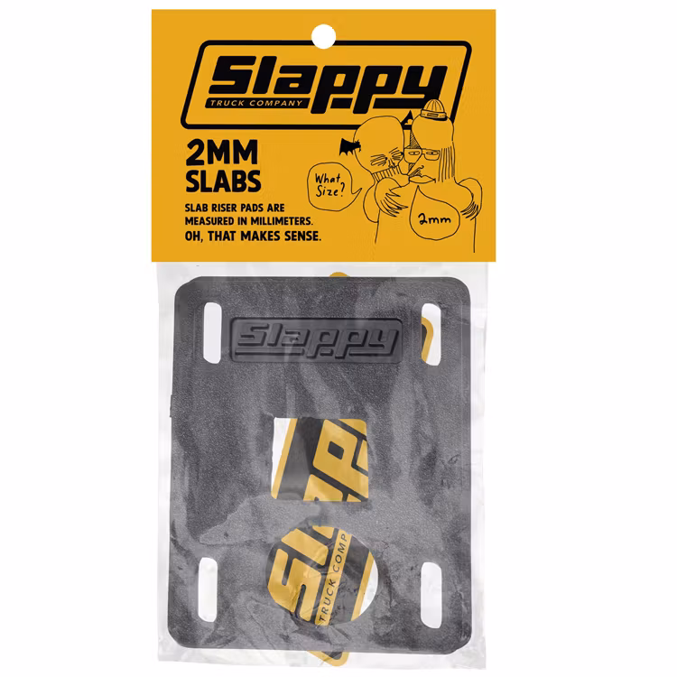 Riser Pads Slappy Trucks Skateboard Truck Riser 2mm – Nordic Skateboard Supply