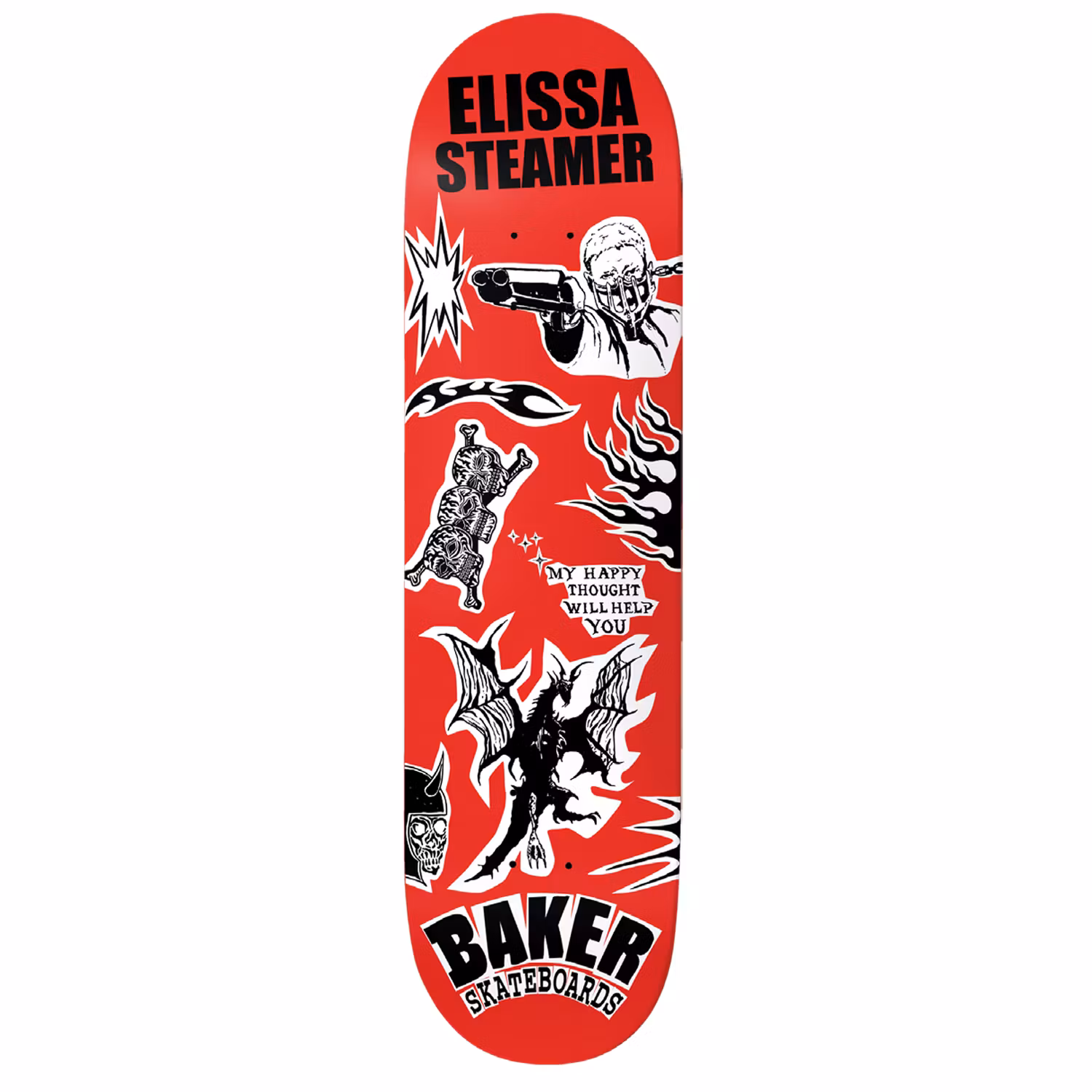 Baker Skateboards Elisa Steamer Devine Skateboard 8.0 inch – Nordic Skateboard Supply