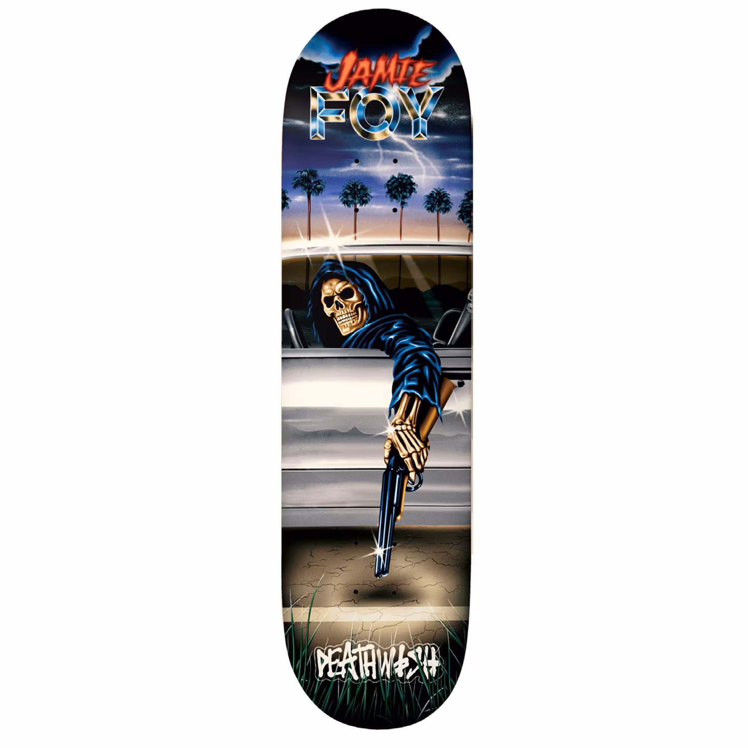 Deathwish Skateboards Jamie Foy Samborgini Reaper Skateboard 8.25 inch – Nordic Skateboard Supply