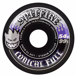 Spitfire Wheels Formula Four Conical Full 54mm 99a Black