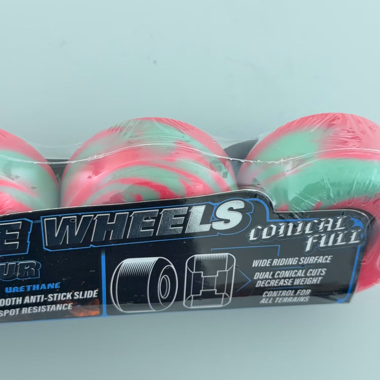 Spitfire Wheels Formula Four Conical Full Teal Pink Swirl Skateboard Wheels 99a 53mm swirl pattern – Nordic Skateboard Supply